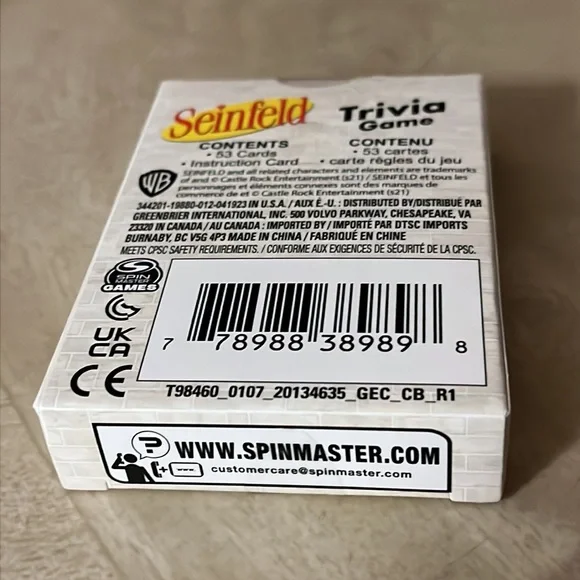 ❣️Seinfeld 90s Television TV Show Sitcom Trivia Card Game Friends Family Night❣️ - Picture 3 of 5